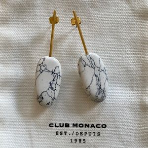 Club Monaco Marble drop earrings